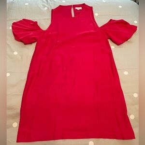 Mud Pie Large Coral Cold Shoulder Dress